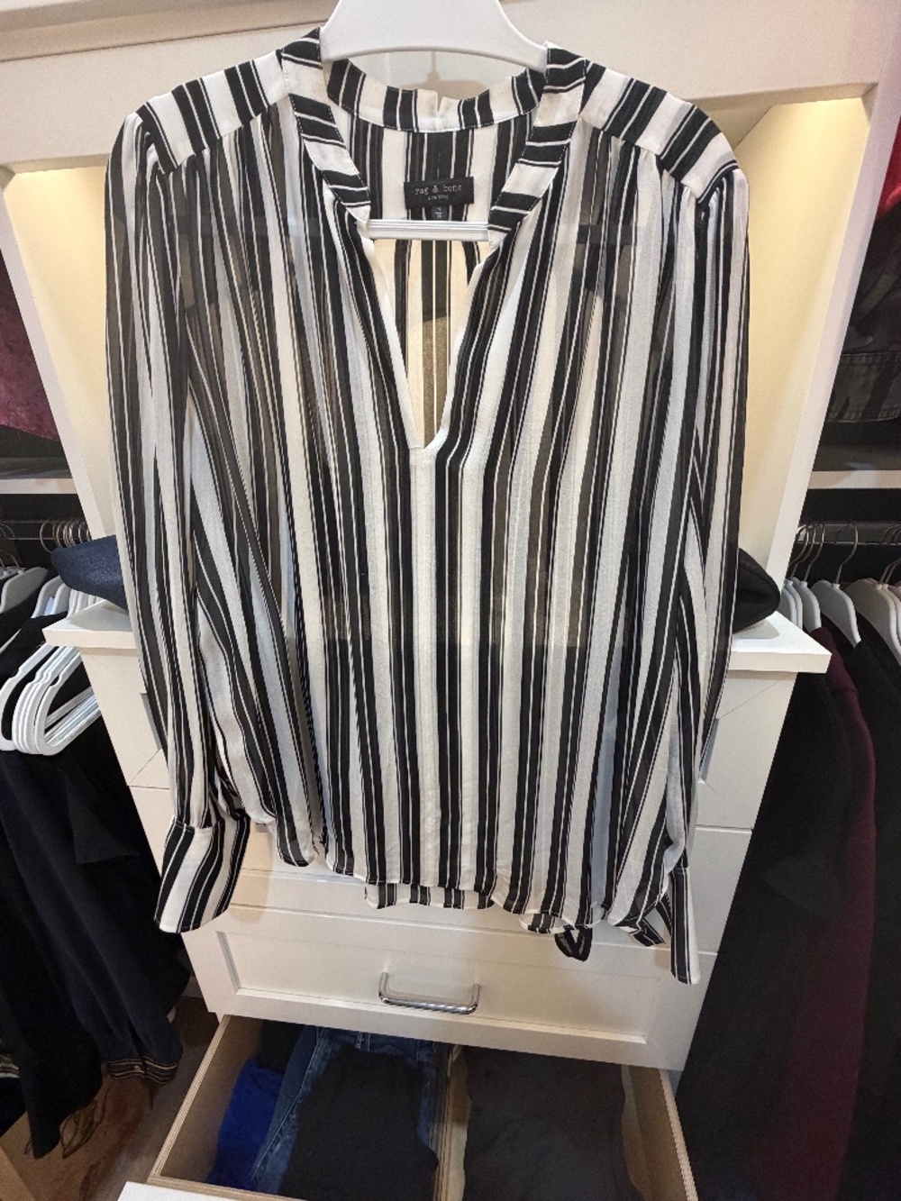 Rag and Bone V-Neck Blouse
